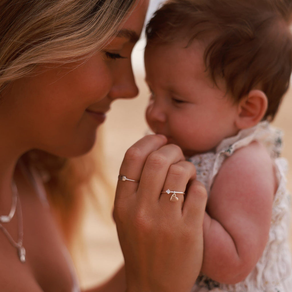 Demi-Fine Engravable Heart Ring