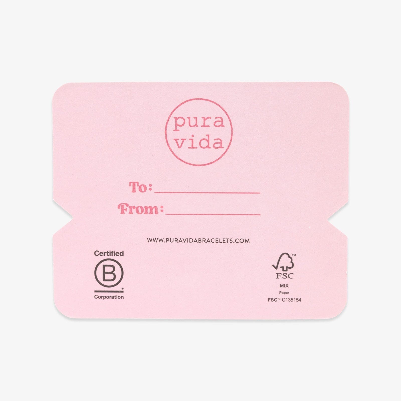 Bridesmaid Bracelet Card