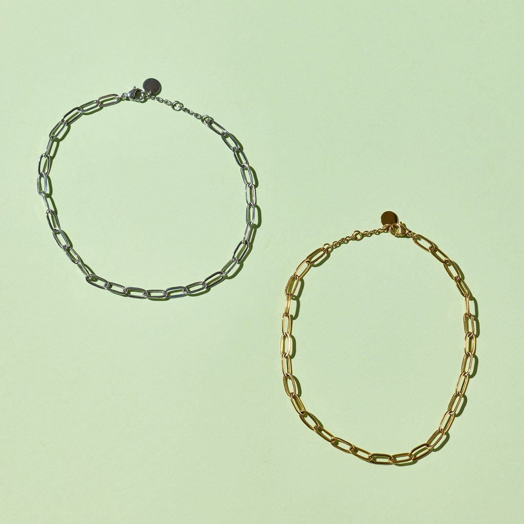 Harper Paperclip Chain Anklet